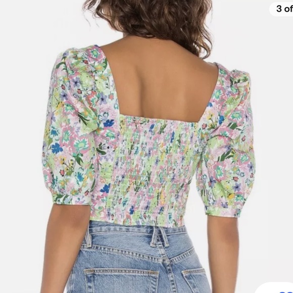 For Love and Lemons Jardine crop top - Picture 2 of 4